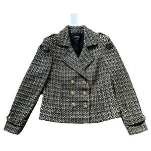 Dark green tweed Tahari jacket